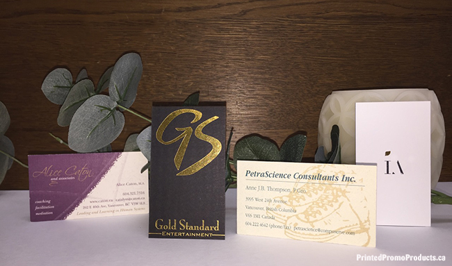 Custom printed business card samples