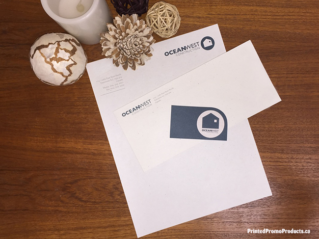 Custom printed stationery - letterhead, envelopes, business card package.